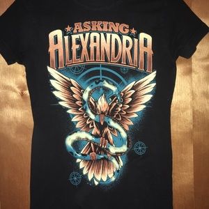 Hot topic asking Alexandria band shirts